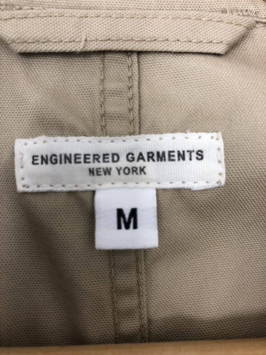 ⑯ Engineered Garments エンジニアード ガーメンツ ジャケット M BGE ベージュ コットン 無地 コットンベッドフォードジャケットの画像3