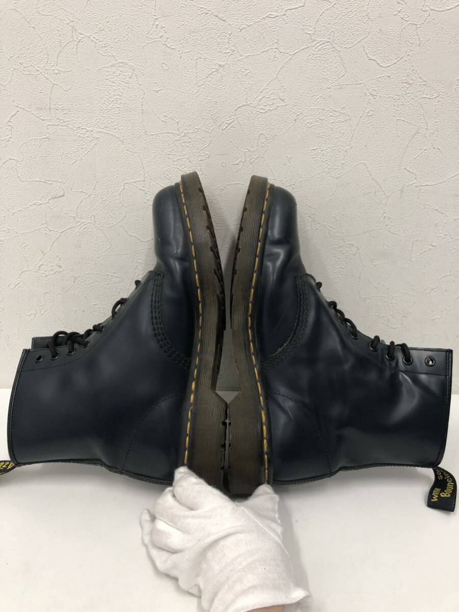 ⑯Dr.Martens ドクターマーチン レースアップ ブーツ US10 UK9 NVY ネイビー レザー 1460 8ホール 1460_画像7