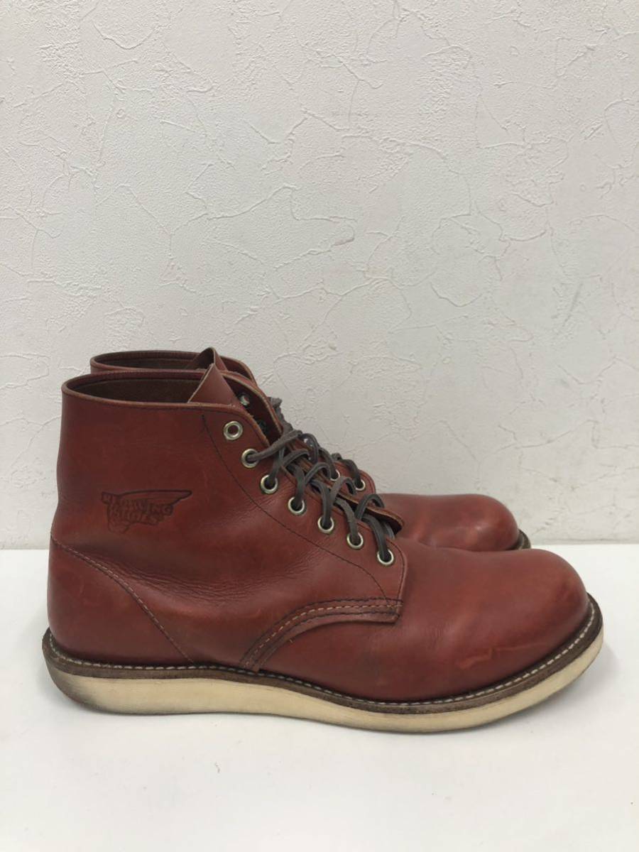 ⑩RED WING レッドウィング レースアップブーツ28センチBRWブラウンレザー8166_画像6