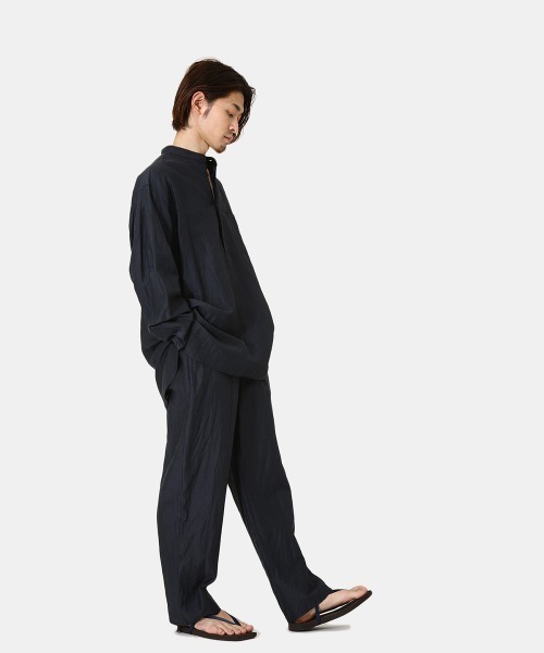 定価28,600円 marka マーカ COCOON FIT EASY PANTS - CUPRO LINEN COTTON CLOTH ブラック セットアップのシャツも出品中_画像7