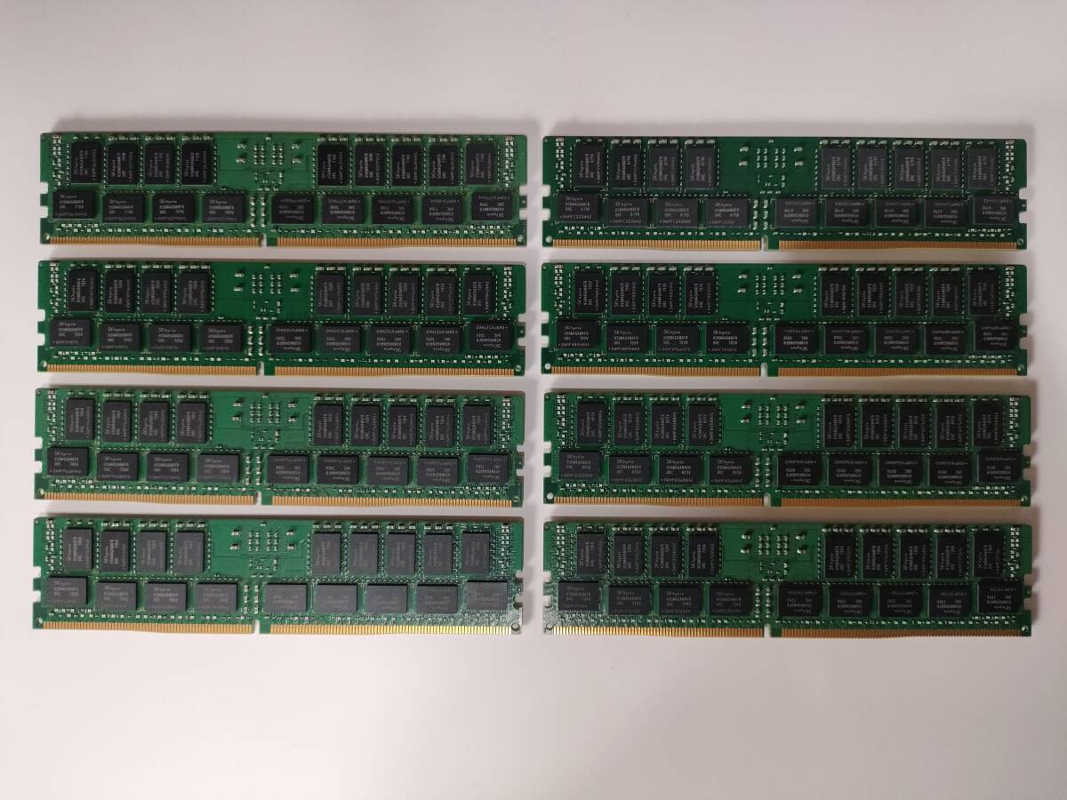 DDR4 HMA42GR7AFR4N-UH 16GB 2Rx4 PC4-2400T-RB1-11 ECC Registered 8枚計128GBの画像2