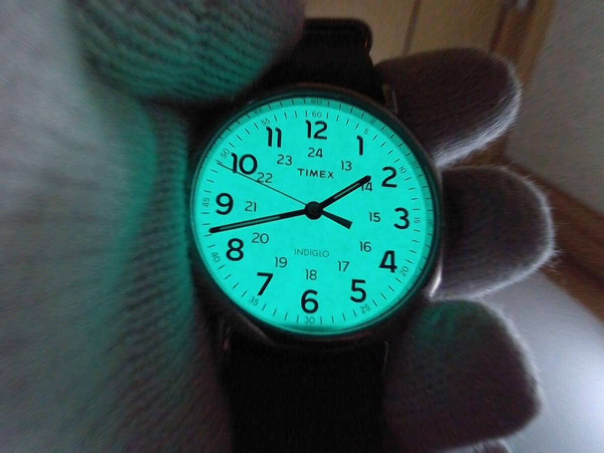 【 稼働中 】 TIMEX INDIGLO Weekender T2P495 Quartz Wrist Watch タイメックス インディグロ クオーツ 腕時計の画像5
