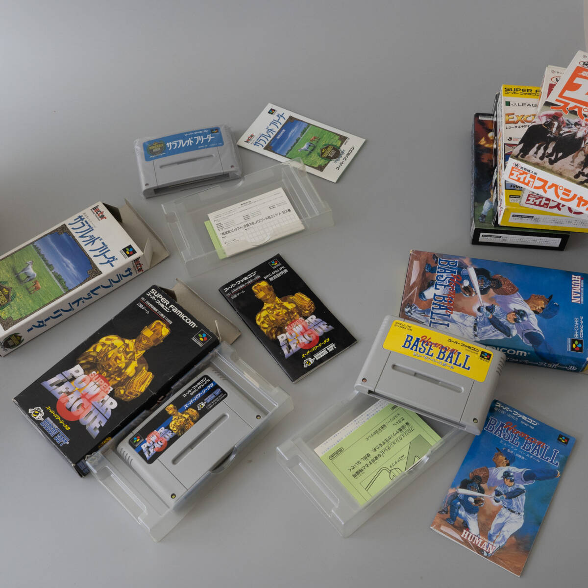 Nintendo スーパーファミコン ゲームソフト まとめ売り 任天堂 ダービースタリオン96 スーパー競馬 Jリーグスーパーサッカー エイト の画像5