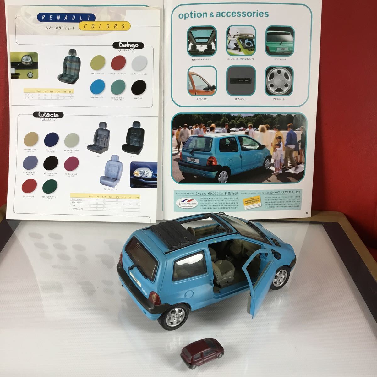  Renault Twingo миникар ×3 шт., роскошный каталог 