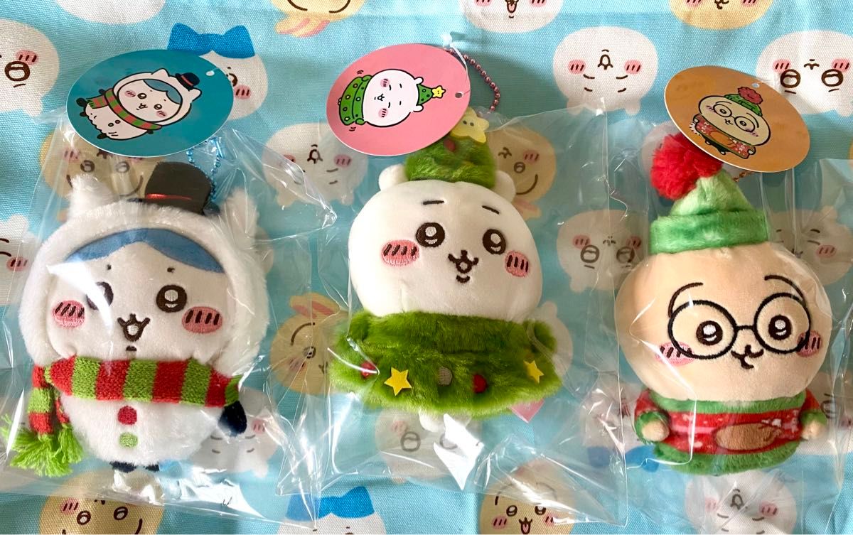 ちいかわ ハッピーホリデー マスコット 3体セット ちいかわ ハッピーホリデー マスコット 3体セット