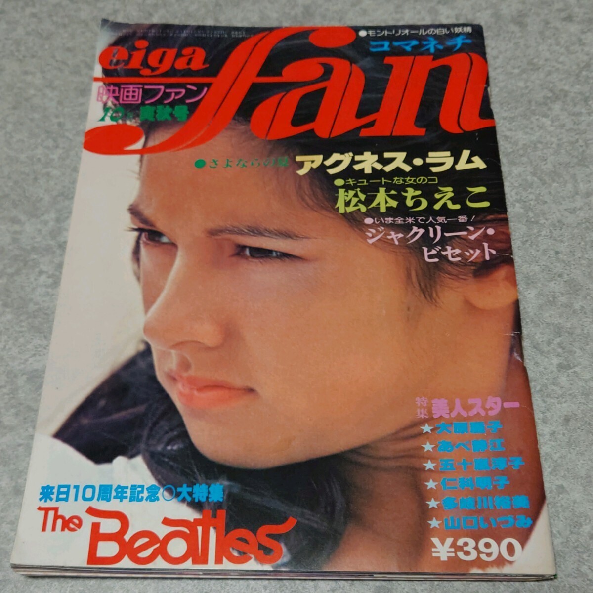 ◯【雑誌】eiga fan/映画ファン 1976年10月号 アグネス・ラム,松本ちえこ 他_画像2