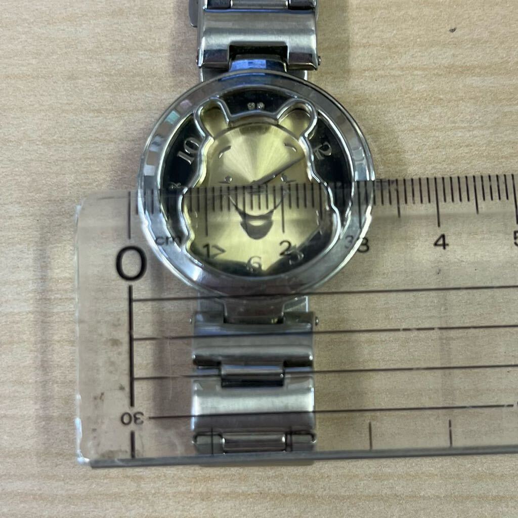 【TS0416】ディズニー Disney くまのプーさん オリジナルウォッチ 0318/1000 ダイヤモンド付き メレダイヤ 腕時計 不動品の画像8