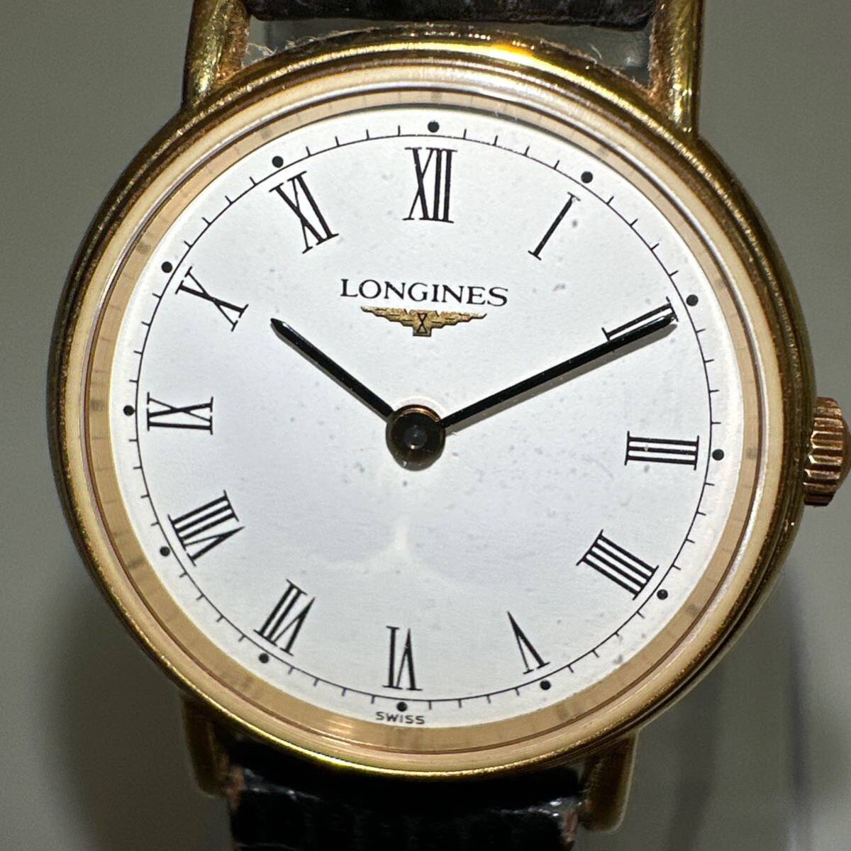 【TM0403】LONGINES ロンジン クォーツ レディース 腕時計 2針 ファッション小物 服飾小物 レトロ アンティーク コレクションの画像2
