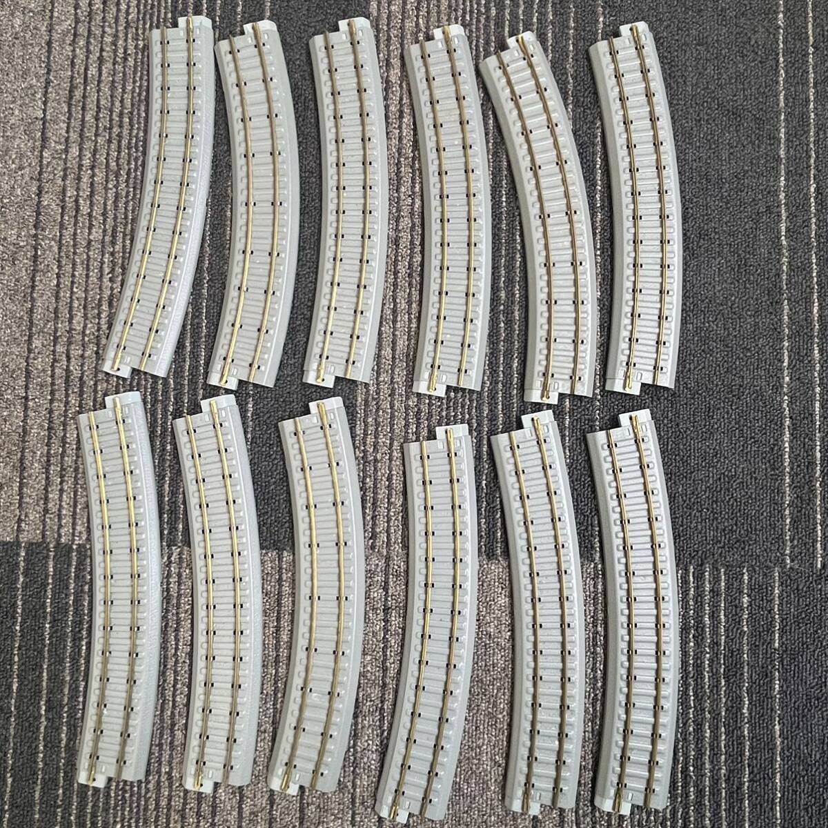 【T0406⑤】KTM 遠藤 HO 鉄道模型 線路 曲線 600R 16本組×2 11本入り 12本入り の画像2