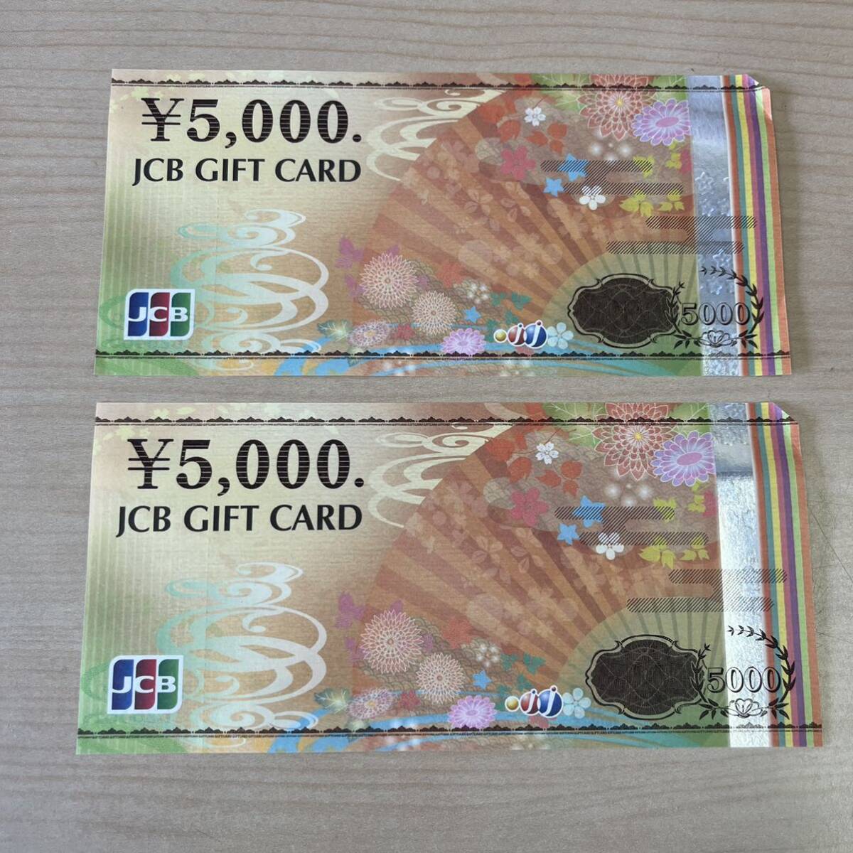 【TS0405】未使用 JCB ギフト券 ギフトカード GIFT CARD 額面5000円×2枚の画像1