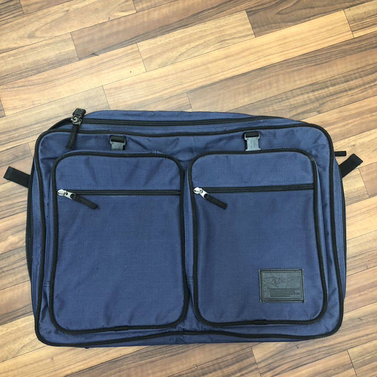 [TS0409] watch stem one travel bag men's bag bag bag blue color navy color big size briefcase used usbd goods 