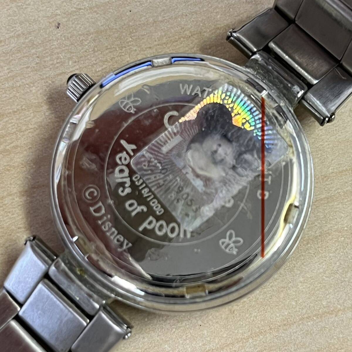 【TS0416】ディズニー Disney くまのプーさん オリジナルウォッチ 0318/1000 ダイヤモンド付き メレダイヤ 腕時計 不動品