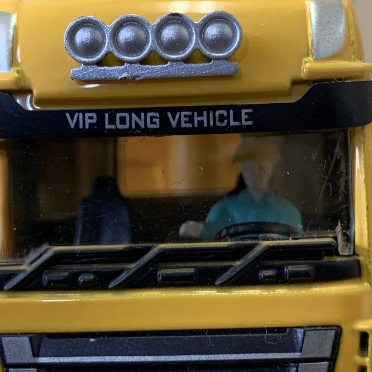 【TS0421 】JING BANG トレーラー ミニカー VIP LONG VEHICLE 精邦重 イエローカラー コンテナ コレクション _画像2