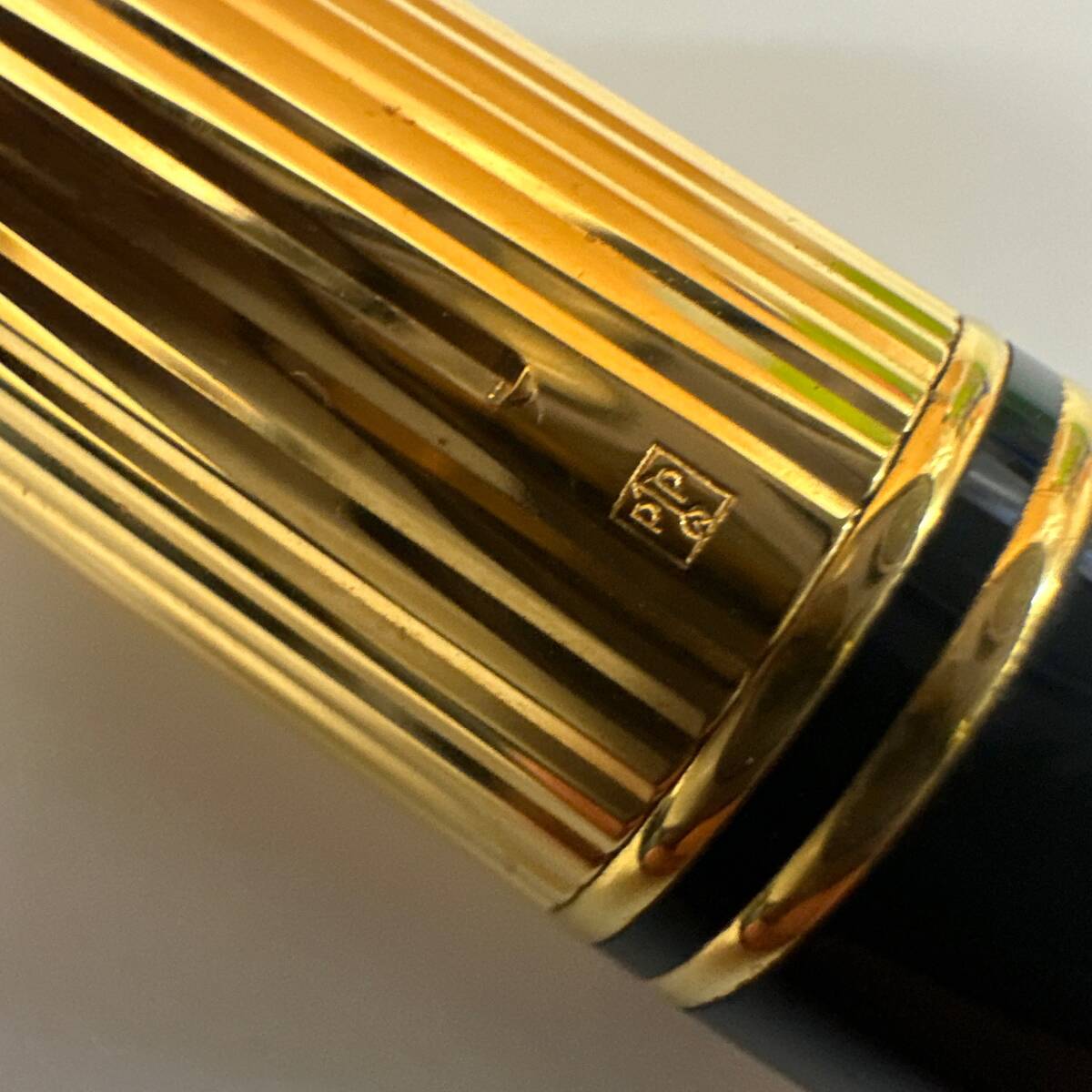 【TM0429】PARKER パーカー デュオフォールド 万年筆 ペン先18K 750 木製ケース付 ゴールド × ブラックカラー 筆記用具 文房具の画像5