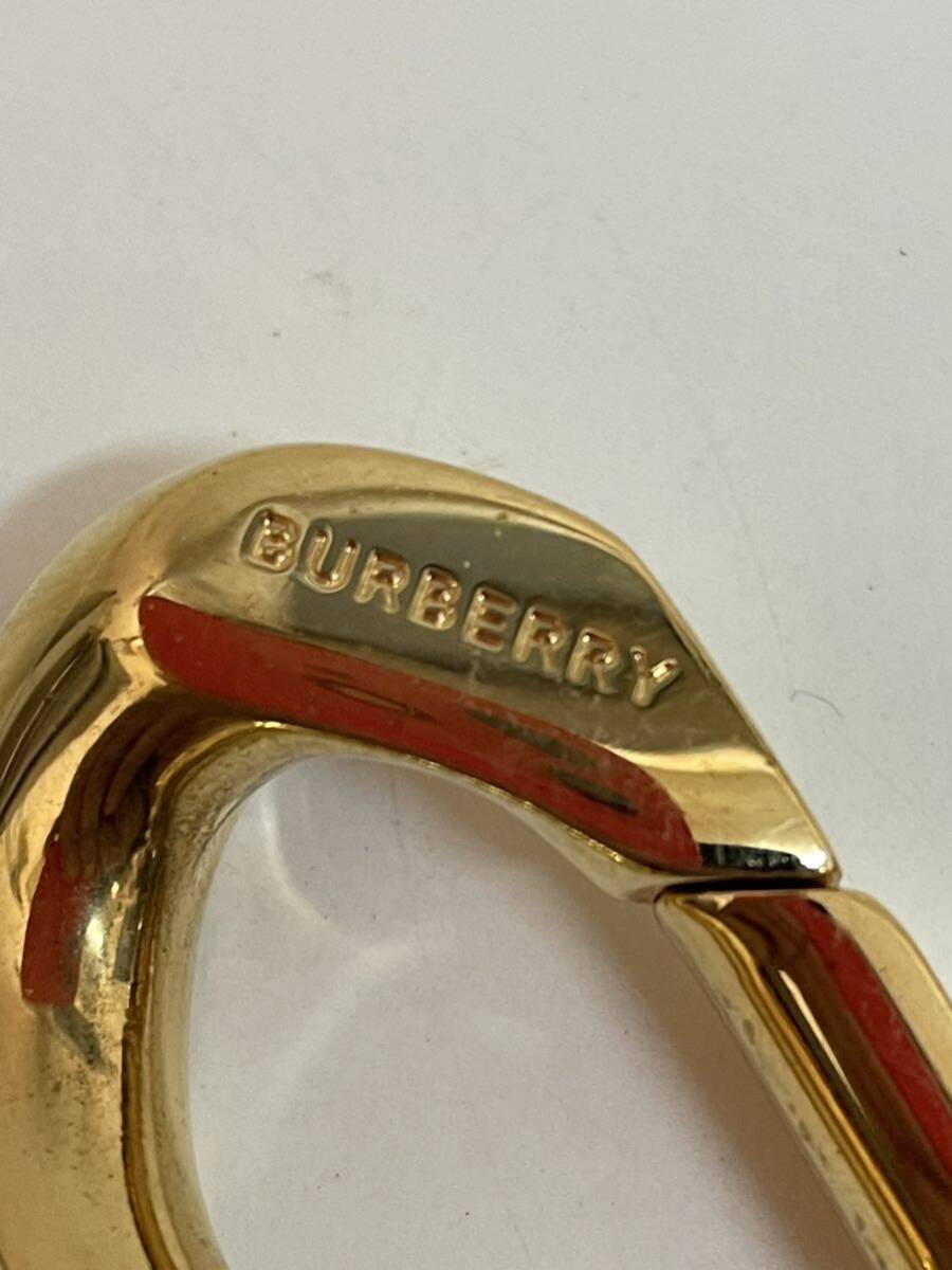 【TS0410】BURBERRY バーバリー バッグモチーフ チャーム キーホルダー LONDONロンドン ENGLANDイングランド キーリング _画像5