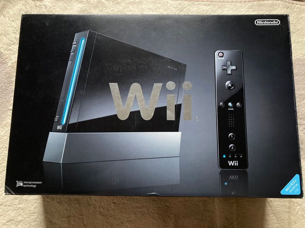  almost new goods beautiful goods Nintendo Wii body set nintendo we black 1 type 