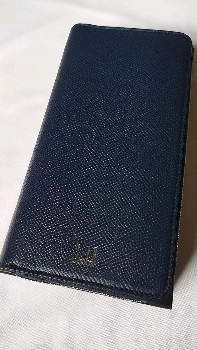 新品 ダンヒル dunhill 財布 長財布 ラウンドファスナー ネイビー