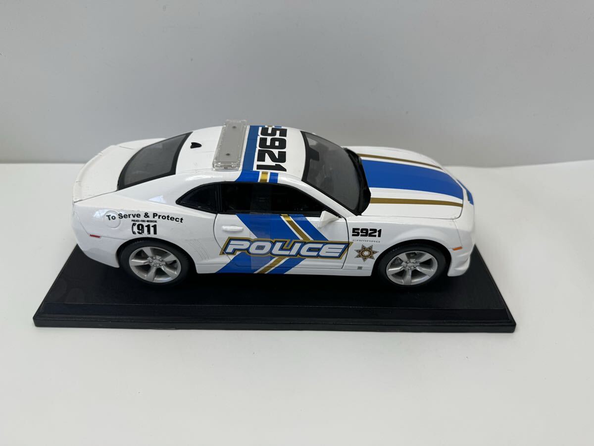 Maisto マイスト 1/18 Chevrolet シボレー 2010 Camaro カマロ SS RS ポリス仕様車 POLICE パトカー 1/7の画像1