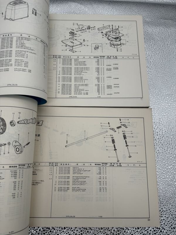 ホンダ HONDA シビック CIVIC パーツリスト CVCC1200 2・3 door SC-1型 パーツリスト1-2_画像2