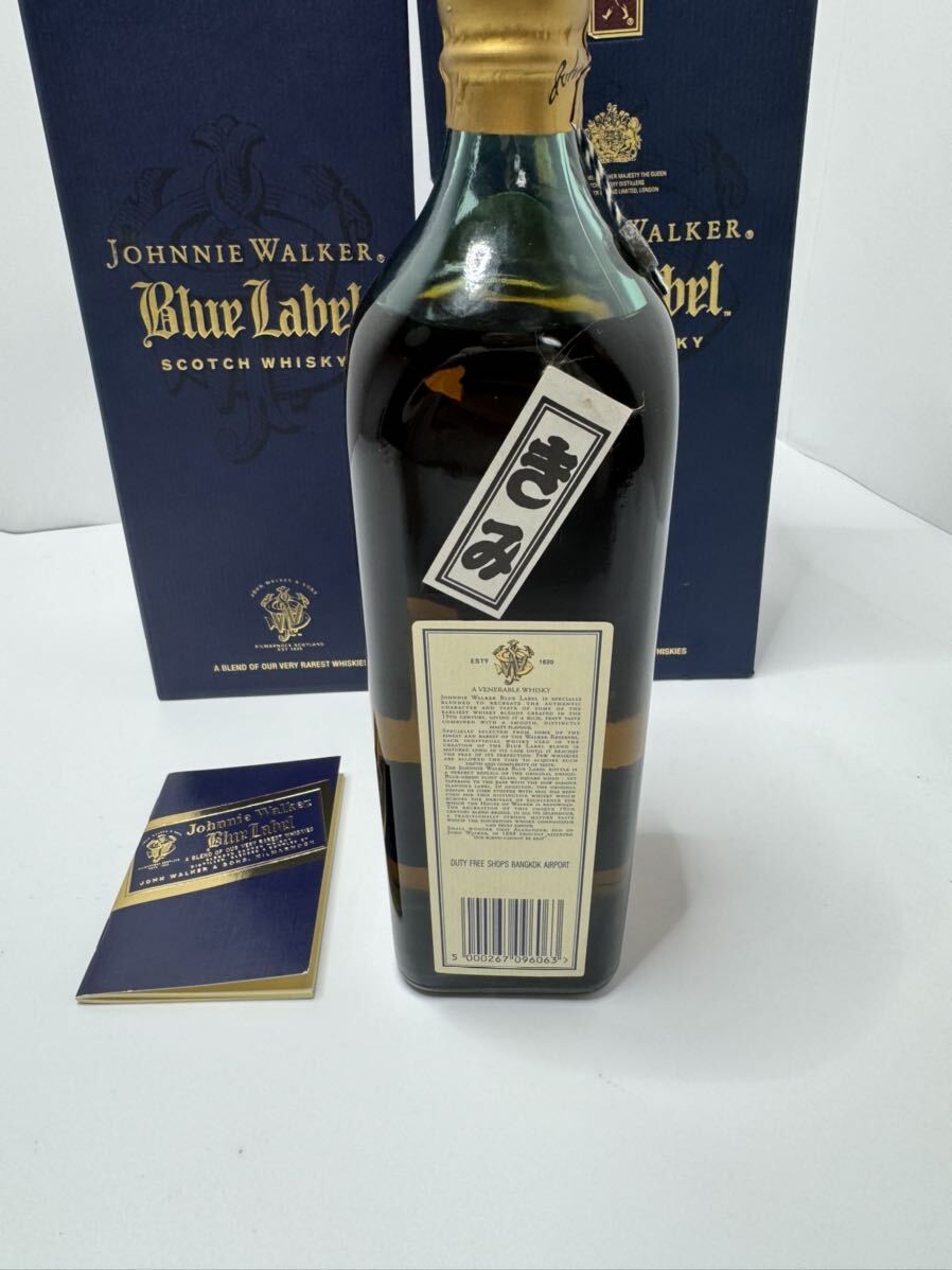 JOHNNIE WALKER ジョニーウォーカー BLUE LABEL ブルーラベル SCOTCH WHISKY 750ml 43% 未開栓 古酒の画像6