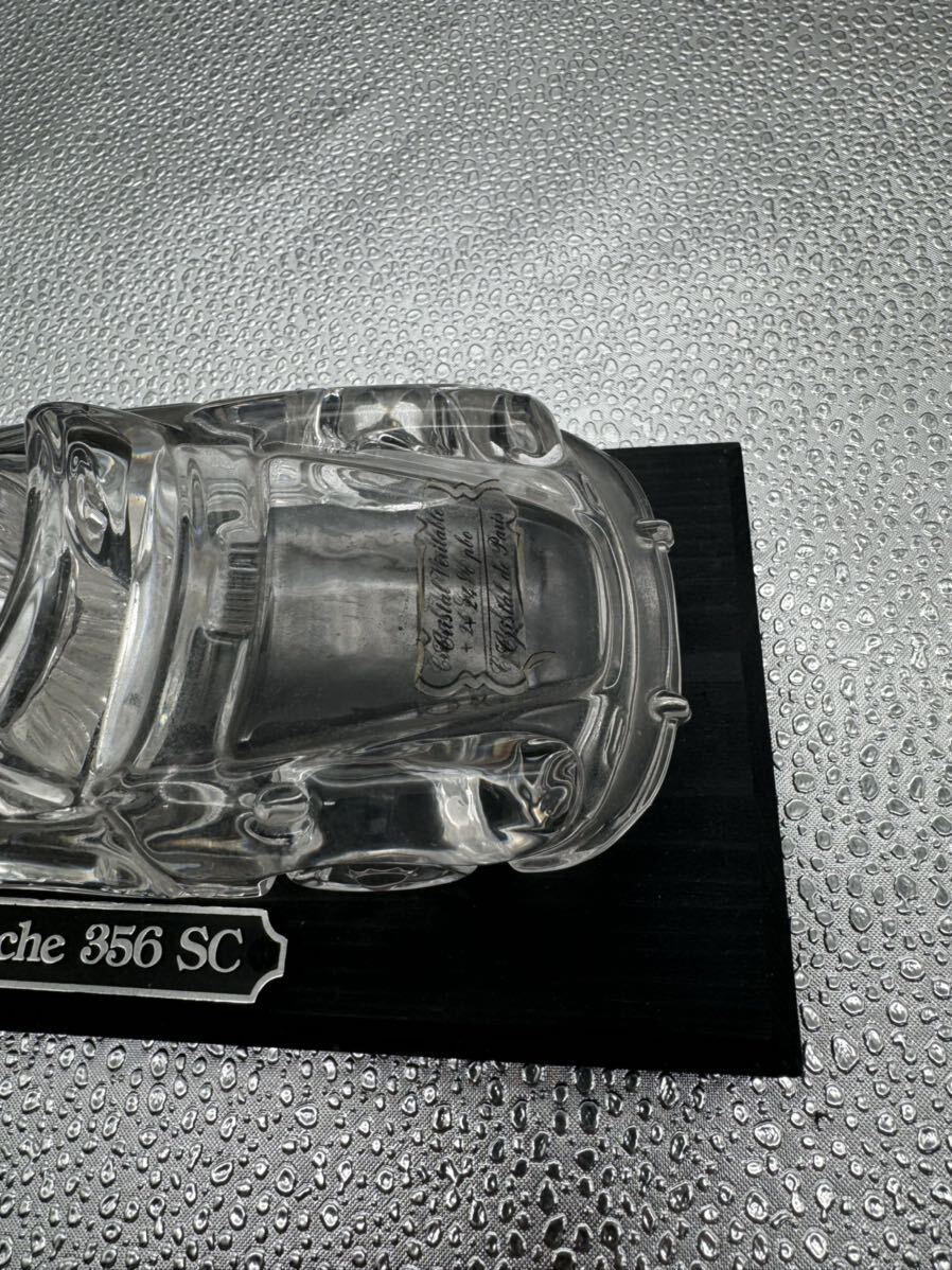 Hof Bauer PORSCHE 356 SC Lead crystal car automobile paperweight stand attaching 