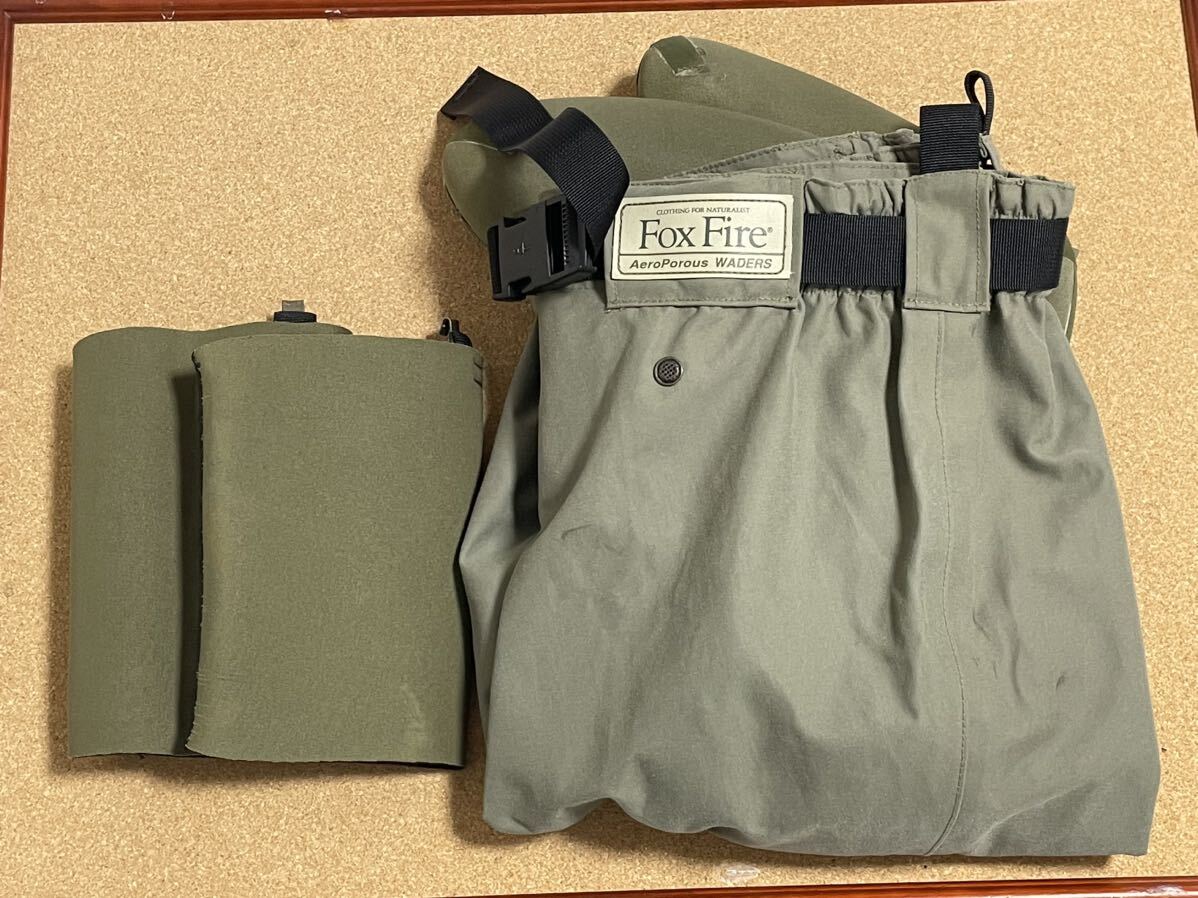 Fox Fire AeroPorous WADERS waist high waders M size necessary inundation repair 