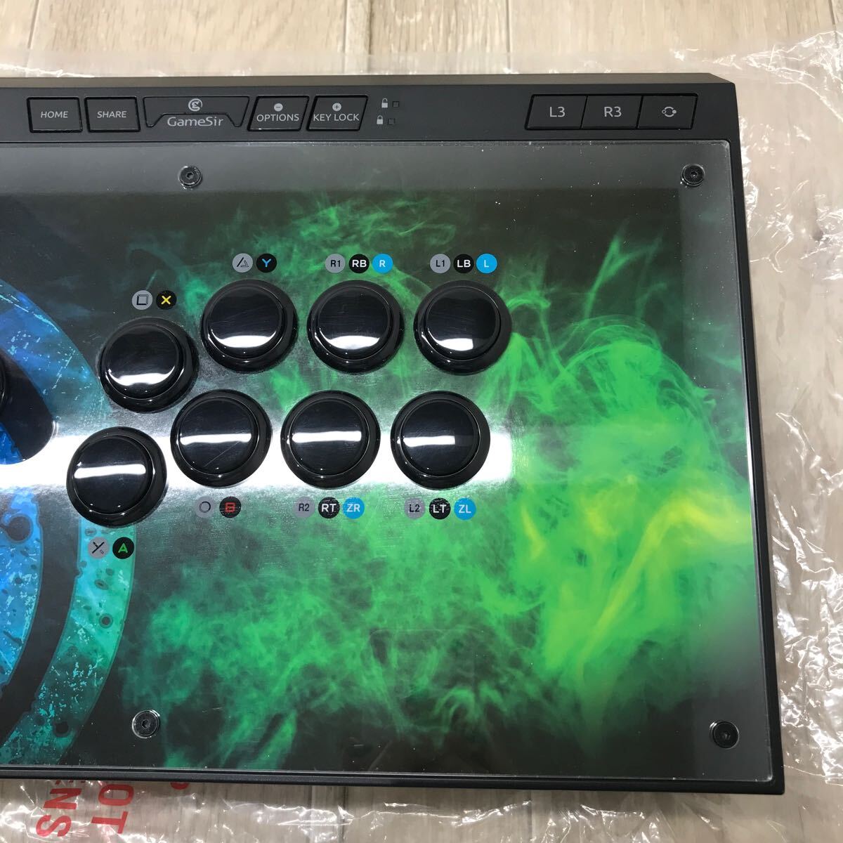 065 A 1円〜 GameSir C2 Arcade Fightstick ユニバーサル アーケード コントローラー 中古の画像4