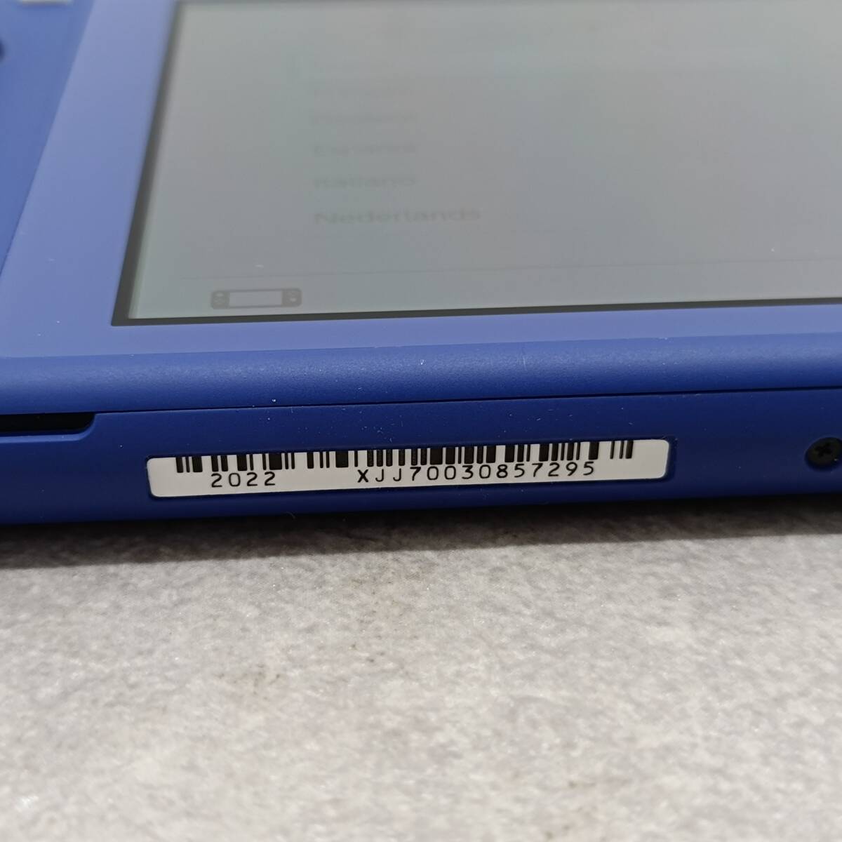 070）A 〈中古品〉ニンテンドーSwitchLite 本体のみ ブルー HDH-001【動作確認/初期化済】の画像4