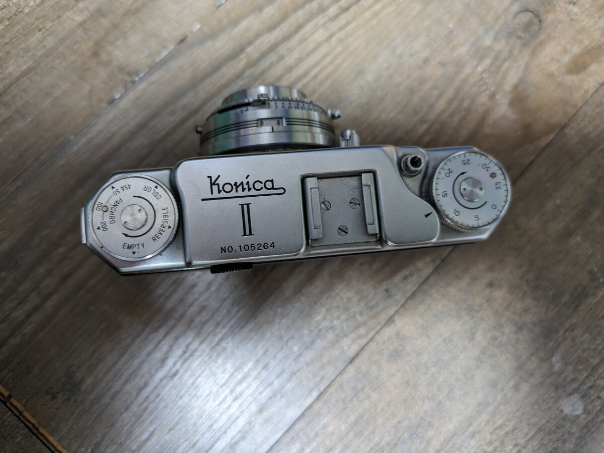 コニカ KONICA II B Hexar 50mm F3.5 レンジファインダー おまけ付きの画像3