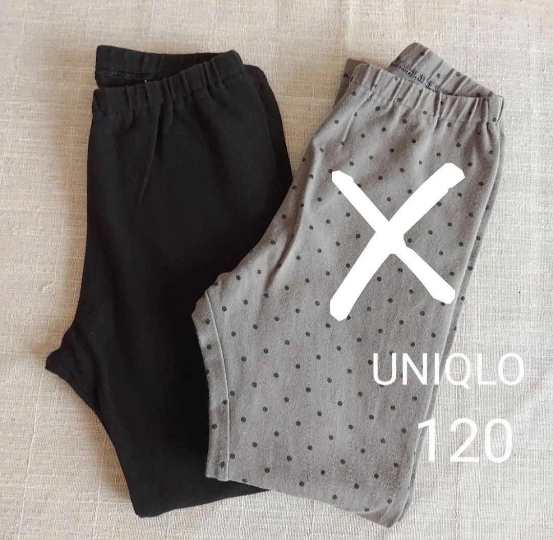 Ma2様　　UNIQLO キッズ 120サイズ　レギンス　ボトムス　黒無地　1点のみ