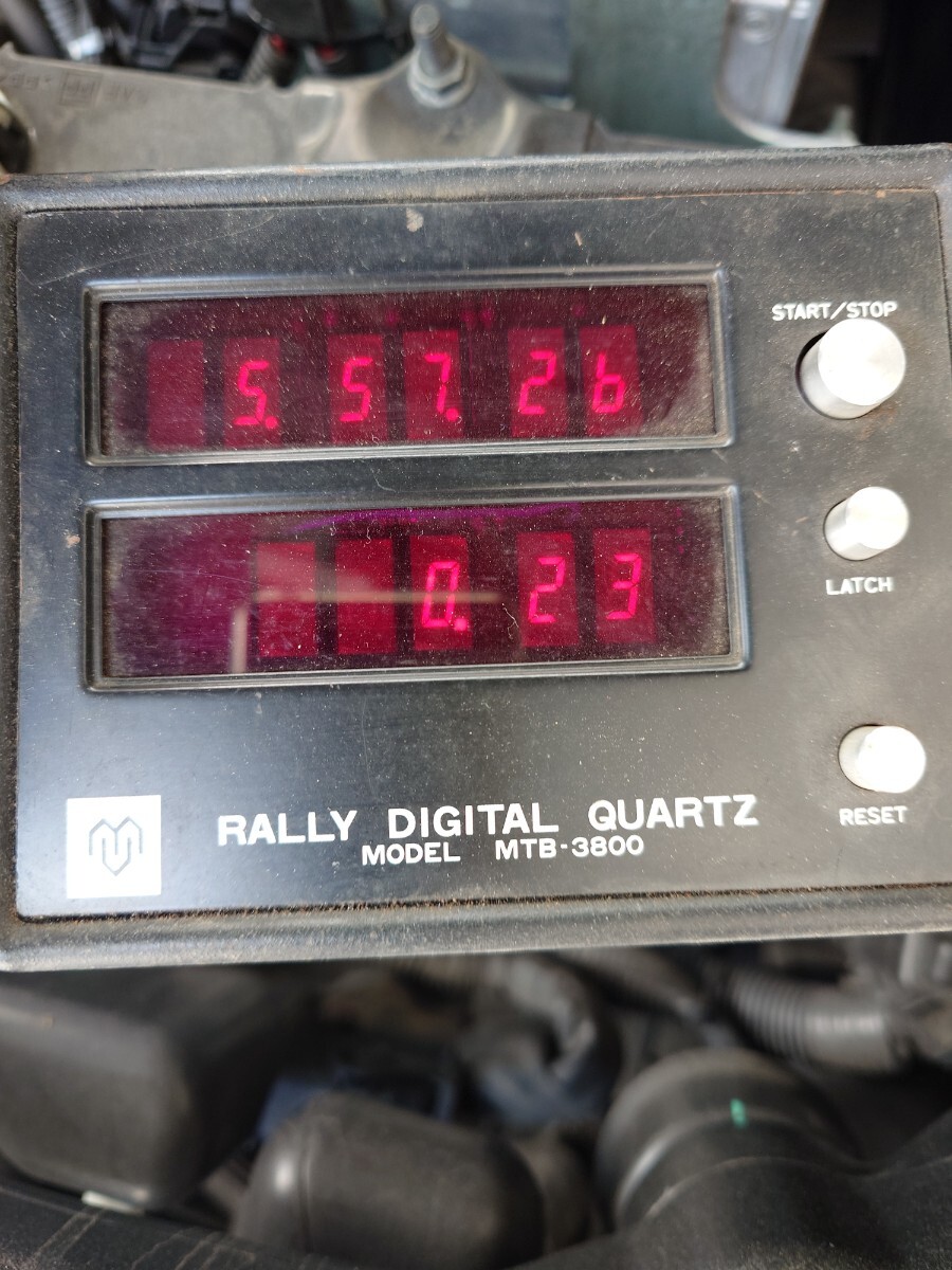 珍品 RALLY DIGITAL QUARTZ ラリータイマー 当時物 スターレット カローラ ブルーバード スタンザ ランサーの画像1