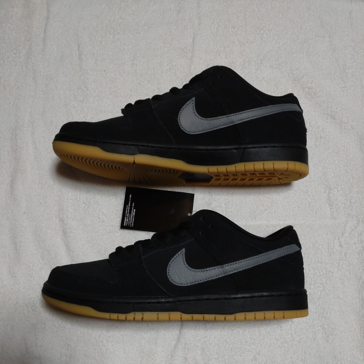 Nike SB Dunk Low Pro "Black/Fog" ナイキ SB ダンク ロー プロ "ブラック/フォグ" 未着用品 27.5cm_画像2