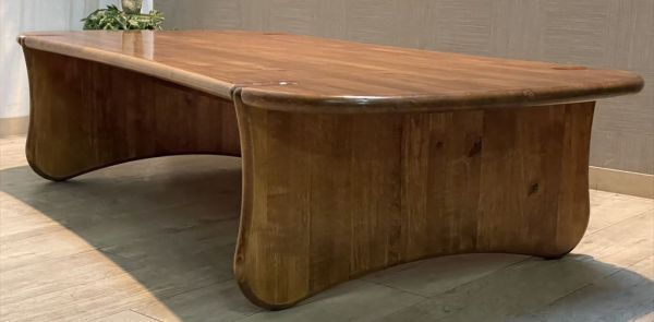 vintage 木の温かみを感じられるヴィンテージなテーブル ラバーウッド材 4～6人用 幅150 高35cm ローテーブル 座卓 リビングテーブルの画像6
