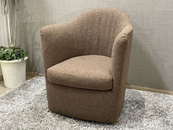 美品 IDEE イデー DRESS SOFA 高品質1人掛ソファ 約13万円 ファブリック オーク材 幅63 高77cm ドレスソファ ラウンジソファ 北欧 店舗什器の画像1