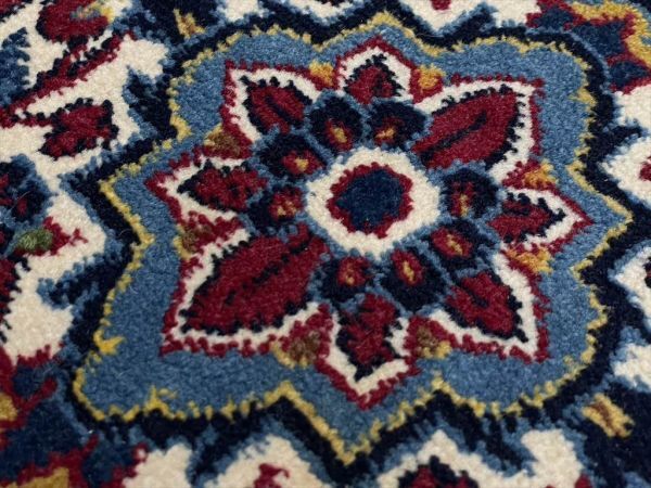 イラン産 最高級ペルシャ絨毯 約60万 ウール 140×210cm ヴィンテージラグ 手織り カーペット 玄関マット キッチンマット ペルシアン 羊毛の画像6