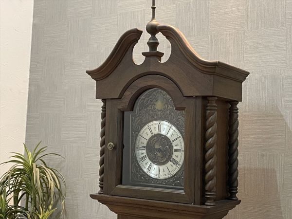 美品 ドイツ製 BADUF社製 最高級ホールクロック 振り子時計 柱時計 からくり時計 グランドファーザークロック ロングケースクロック_画像2
