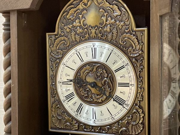 美品 ドイツ製 BADUF社製 最高級ホールクロック 振り子時計 柱時計 からくり時計 グランドファーザークロック ロングケースクロック_画像7