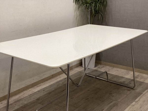 calligaris カリガリス DUKE 高品質ダイニングテーブル 約20万円 4～6人用 幅170 高75cm イタリア家具 デューク 食卓机 作業台 モダン 什器の画像2
