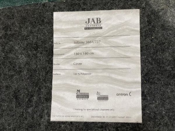 未使用 JAB社 高品質円形ラグ 直径200cm ナショナルインテリア インフィニティ カーペット 敷物 リビング 店舗什器