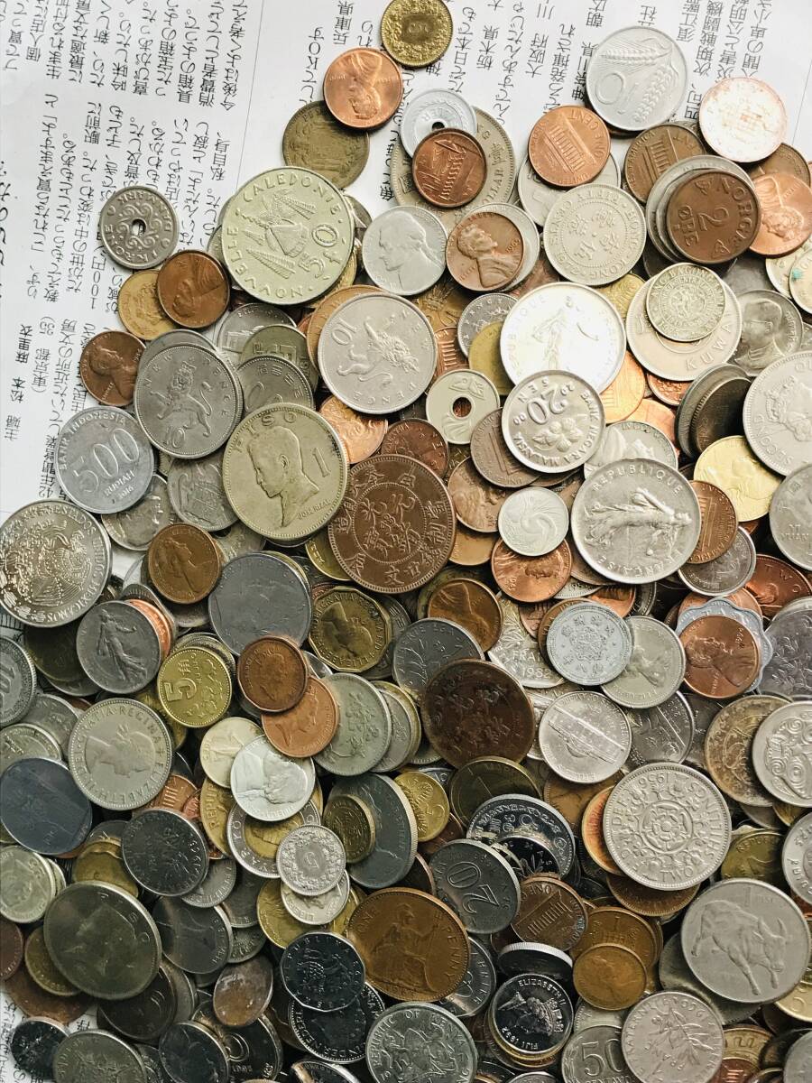 古銭 硬貨 コイン 外国銭 まとめ約6.7キロ_画像5
