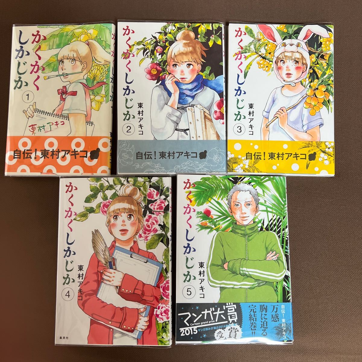 送料無料!! かくかくしかじか　1巻~５巻全巻セット （愛蔵版コミックス） 東村アキコ／著 _画像1