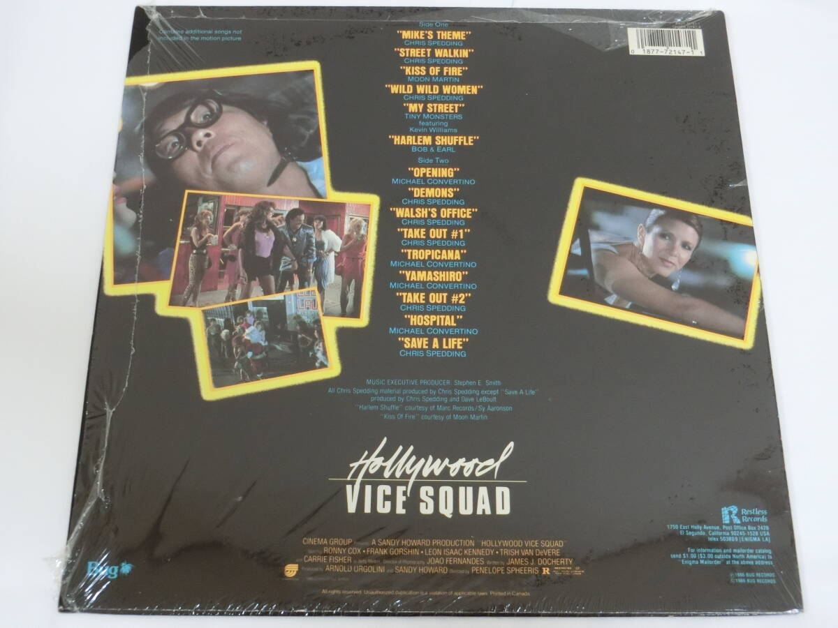  ultra . Special . commando!... .. finger .LP record original * soundtrack soundtrack US record 72147-1 Hollywood Vice Squad