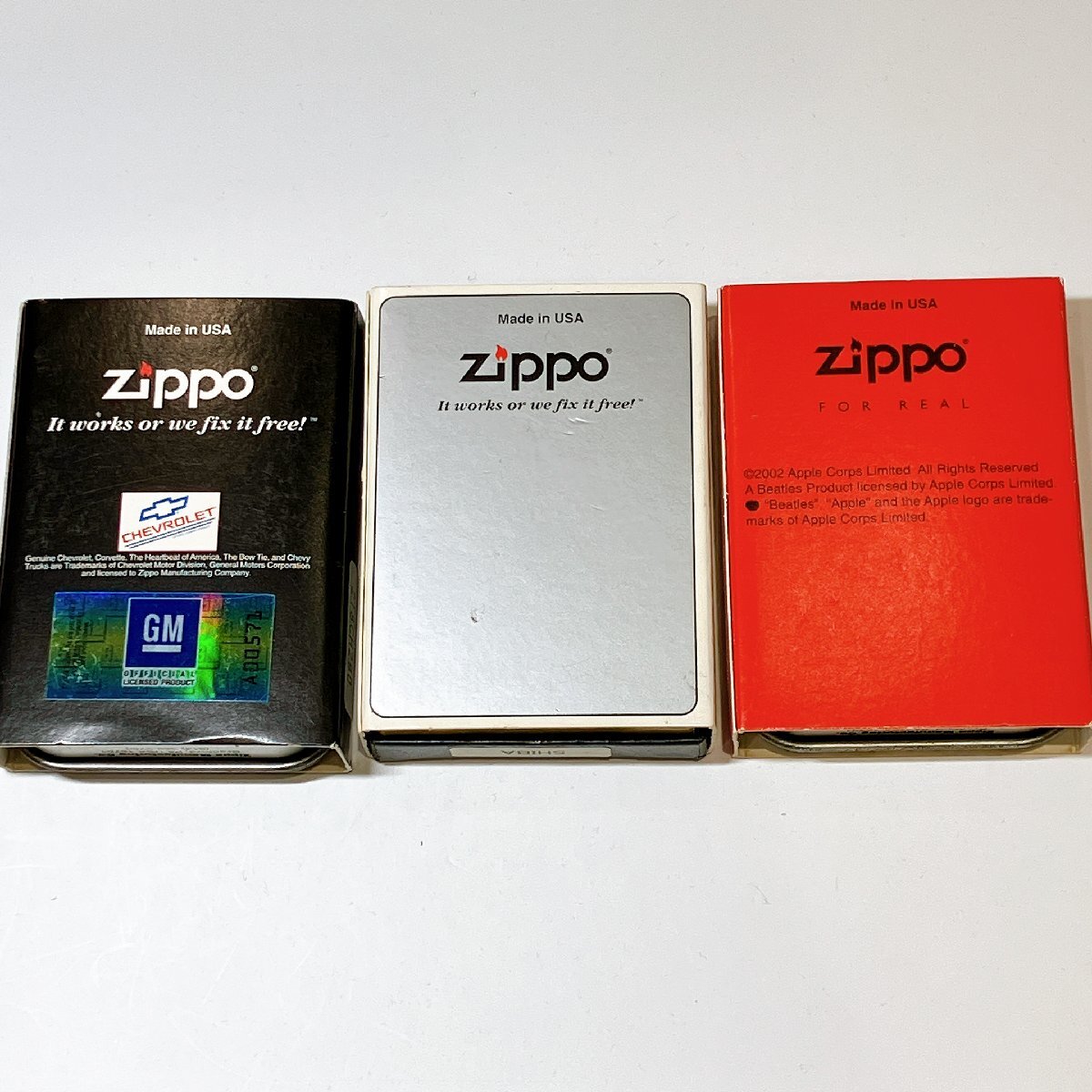 [1 jpy from ]ZIPPO ZiPPO Zippo Zippo - new goods unused not yet arrived fire rare lighter smoking .POST rare 3 point set 