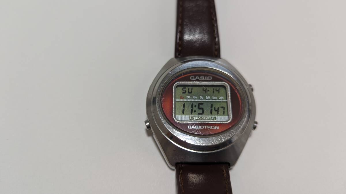 Casio Seiko 4 SET 80s 90s SDB-500 W CASIOTRON TRN-03 DW-1000 ALBA MAMAGON Y765-5110 Retro G-SHOCK DataBank SDB DB- GAME Y765の画像6