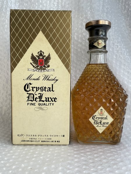 【 未開栓 箱付 】 MONDE WHISKEY モンデ ウイスキー 1級 crystal de luxe クリスタル デラックス 720ml 40％ ■ 松784の画像1