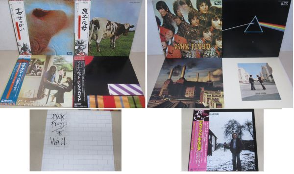 LP・ピンクフロイド デヴィッドギルモア 10セット・夜明けの口笛吹き、ウマグマ、おせっかい他・帯付5枚、シール付1枚・Pink Floyd/04-28の画像1