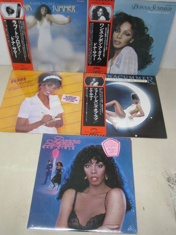 LP・ドナ・サマー 5セット・帯付3枚+輸入盤2枚・ラブトリロジー、BAD GIRLSなど・DONNA SUMMER/04-27の画像1