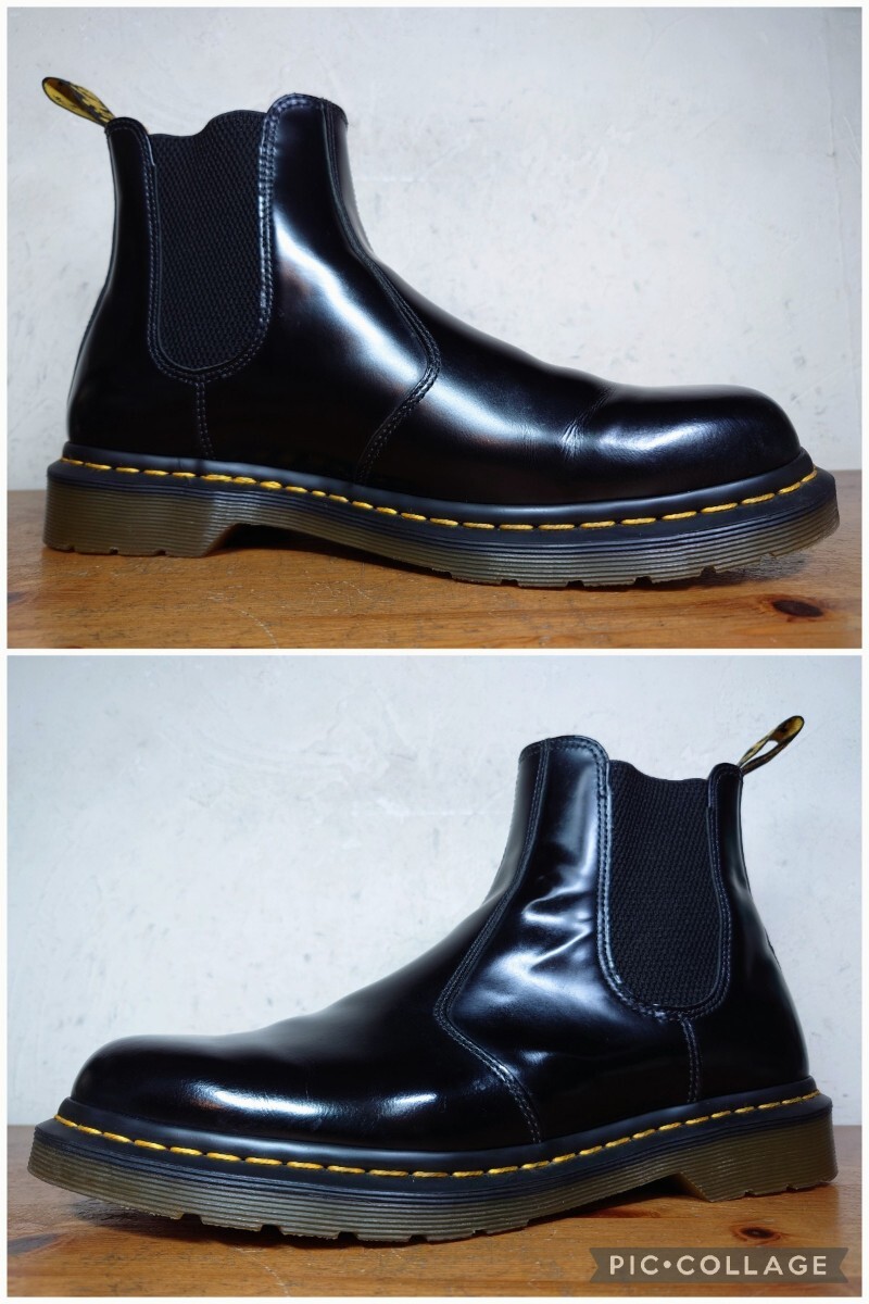 【数回履き程度/美品】Dr.Martens/ドクターマーチン 2976 サイドゴアブーツ UK10 28.5-29cm相応 ブラック 黒 チェルシーの画像2