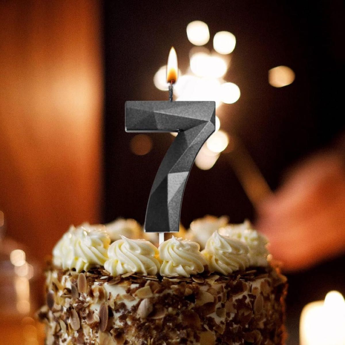 数字の7【開封のみ】数字キャンドル ダイヤキャンドル ケーキ ろうそく 誕生日