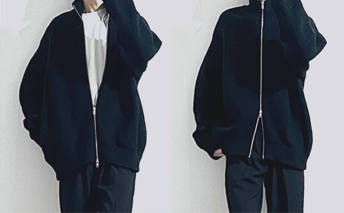 定価5 7万 stein OVERSIZED DRIVERS KNIT ZIP JACKET M 定価5 7万 stein OVERSIZED DRIVERS KNIT ZIP JACKET M